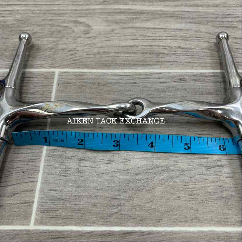 Coronet Slow Twist Single Joint Full Cheek Bit 6"