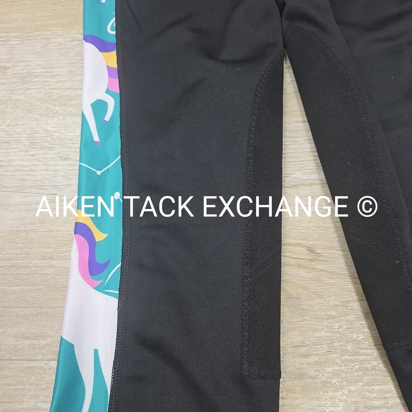 Royal Highness Unicorn Knee Patch Riding Tights, Youth XLarge