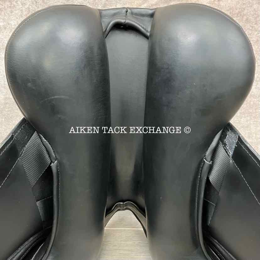 2017 Custom Saddlery Advantage Monoflap Dressage Saddle, 17.5" Seat, Adjustable Tree, Wool Flocked Panels