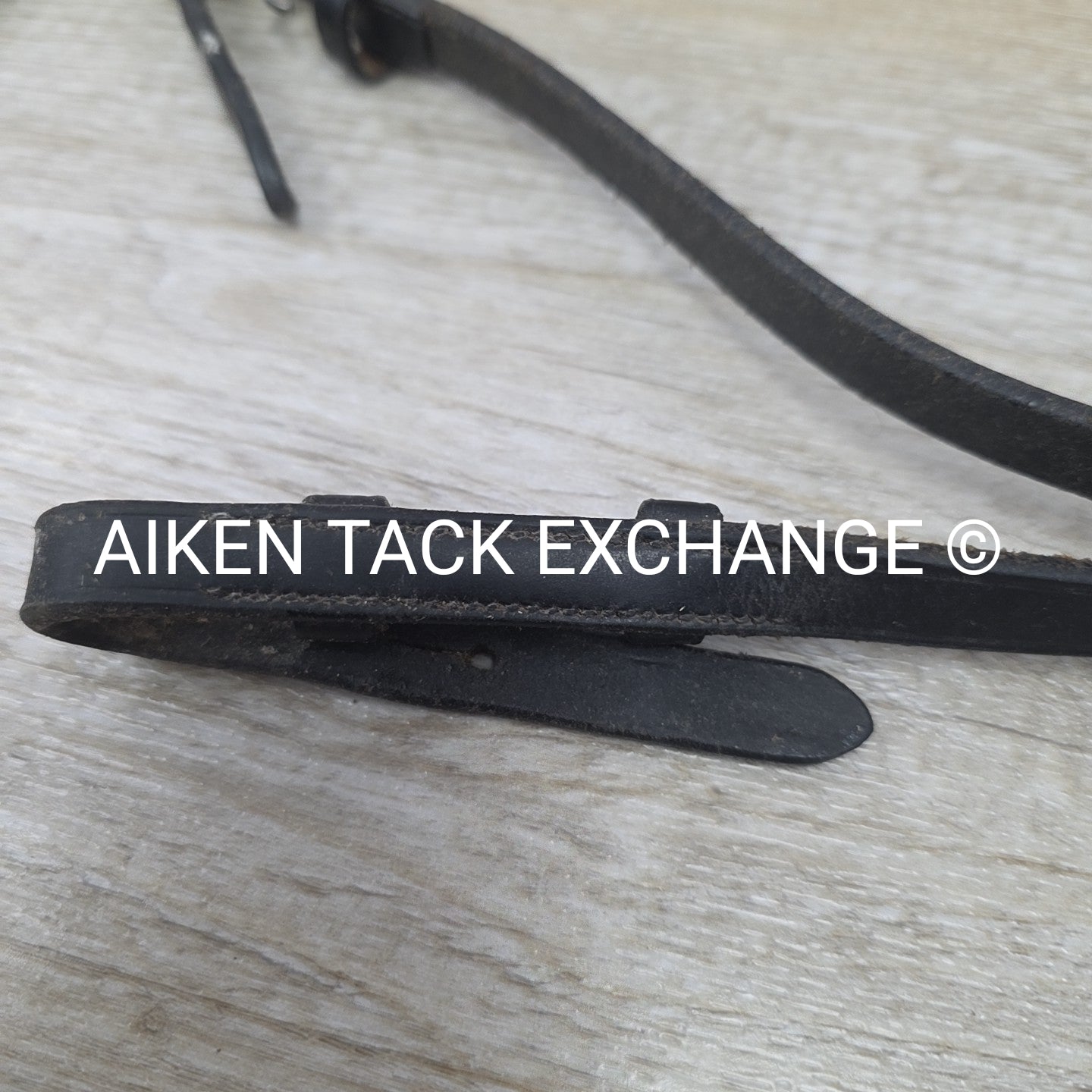 Flat Curb Rein, Black