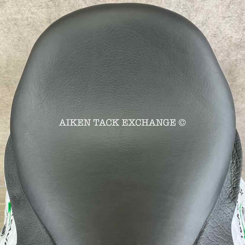 2016 Custom Saddlery Wolfgang Matrix Monoflap Dressage Saddle, 17.5” Seat, Adjustable Tree, Wool Flocked Panels