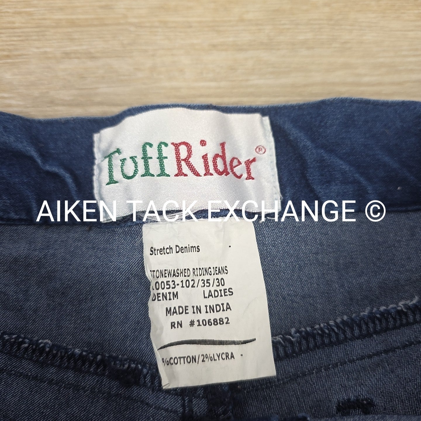 TuffRider Stretch Denim Knee Patch Riding Jeans, Women's 30