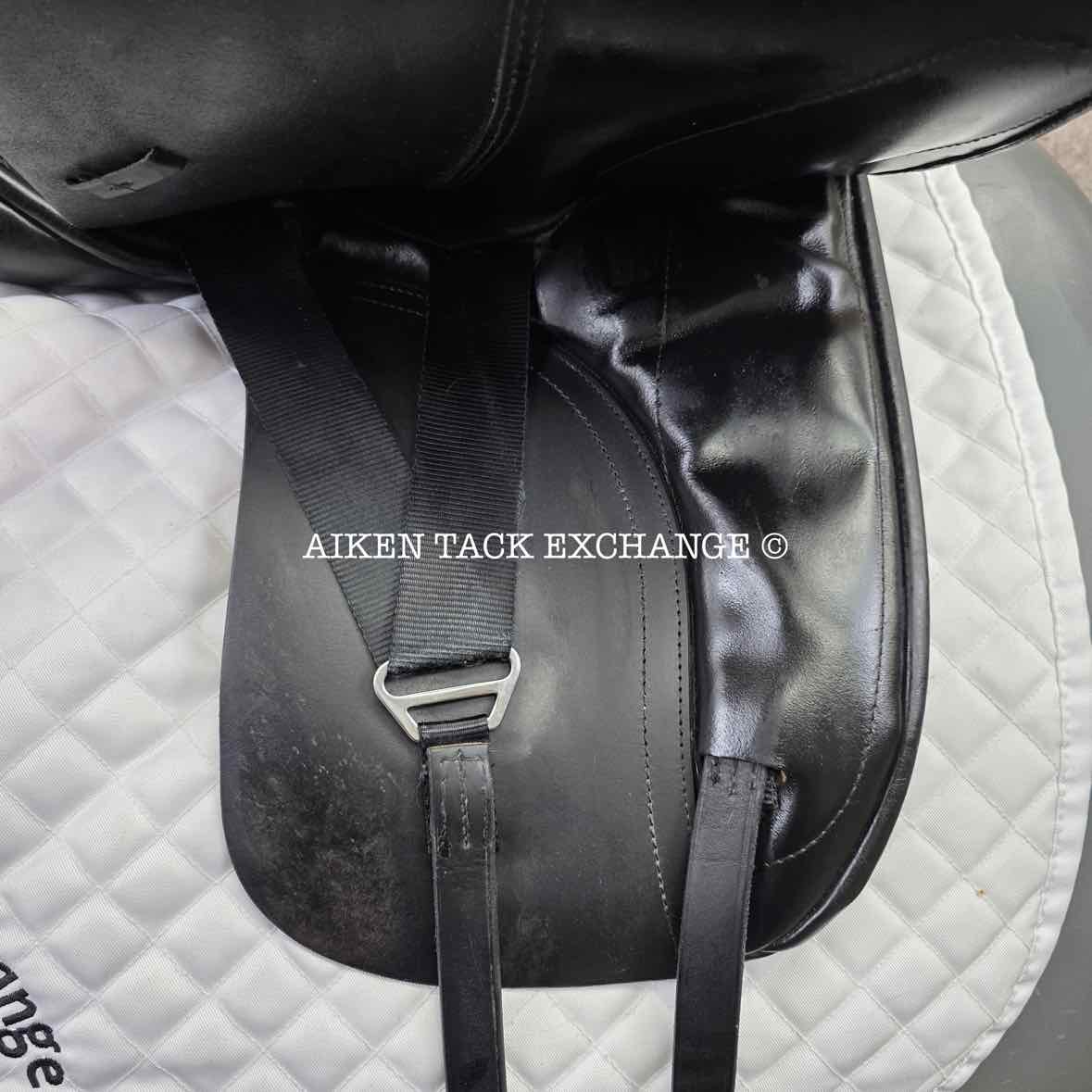 2013 Custom Saddlery Signature Wolfgang Solo Dressage Saddle, 16.5" Seat, Adjustable Tree, Wool Flocked Panels
