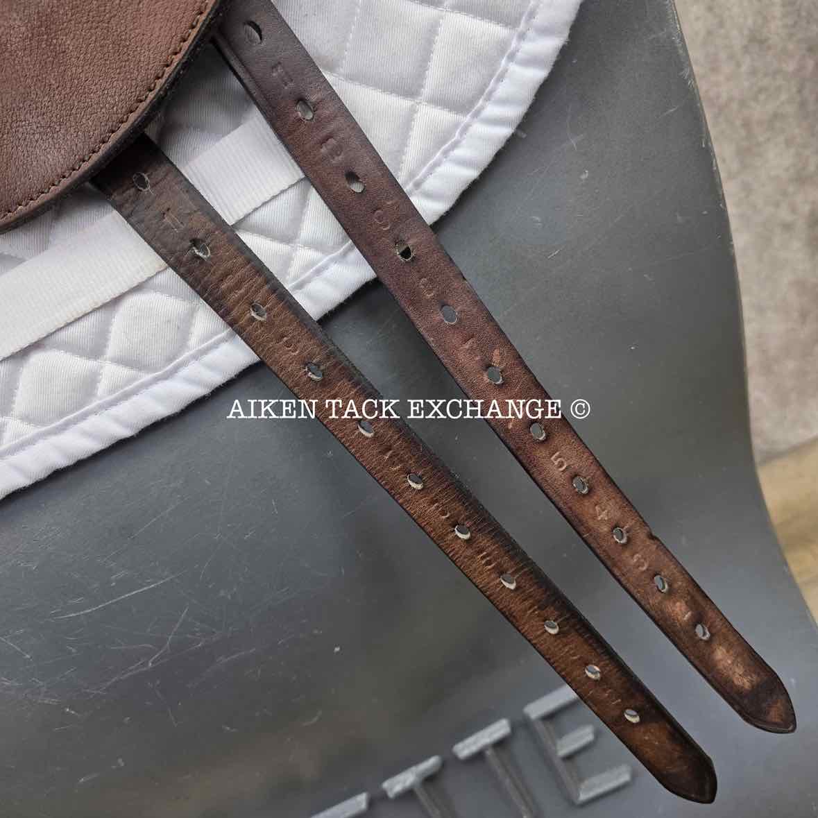 2019 Custom Saddlery Monte Carlo Monoflap Jump Saddle, 17.5" Seat, Adjustable Tree, Wool Flocked Panels