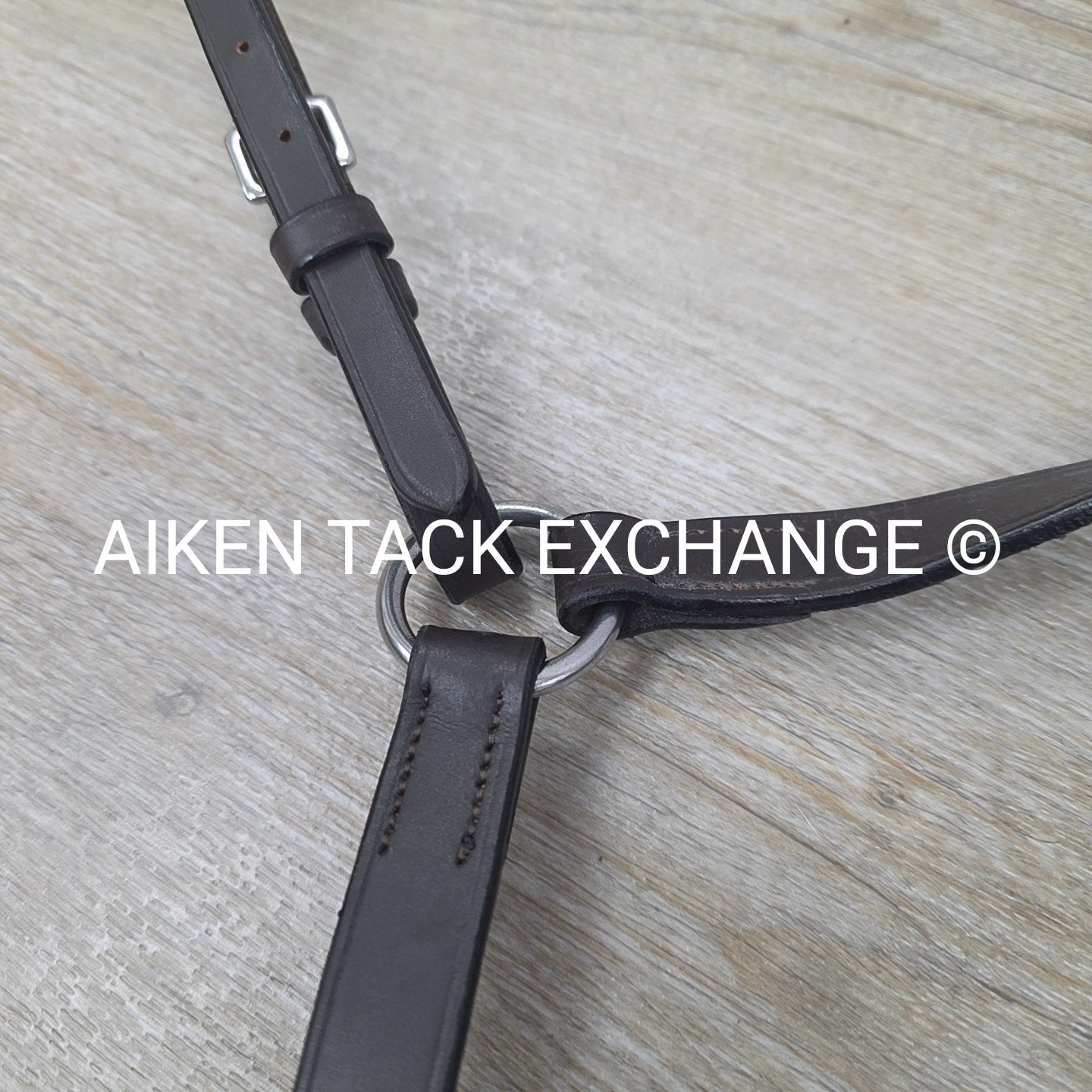 HDR Flat Breastplate with Standing Martingale Attachment, Havana, Oversize