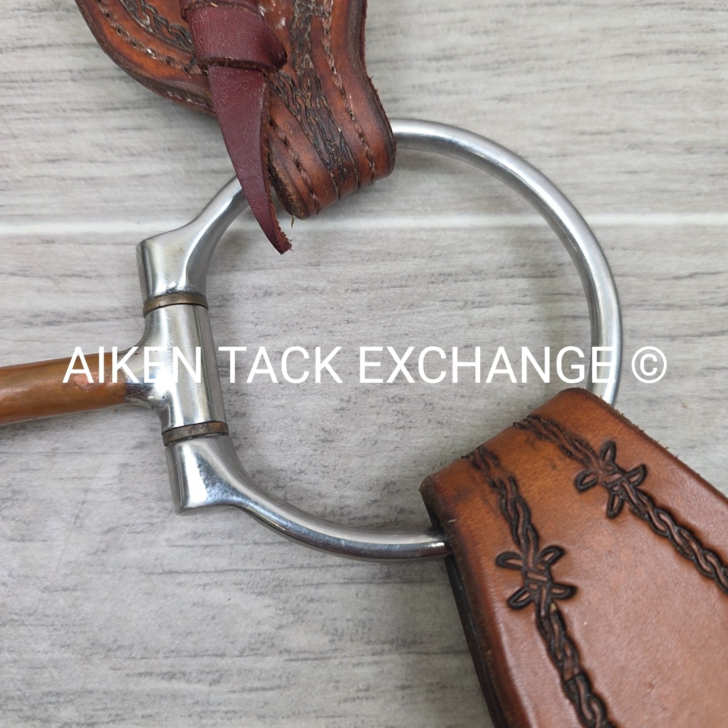 Fall River Saddle Shop Browband Bridle with 5" Single Joint Copper D Ring Bit &