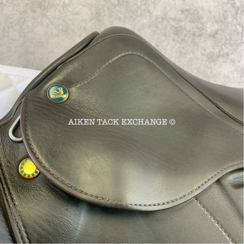**SOLD** 2020 Prestige Versailles Close Contact Jump Saddle, 16" Seat, 34 Tree - M/MW, Wool Flocked Panels