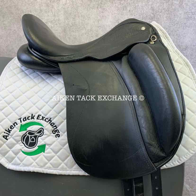 2008 Custom Saddlery Wolfgang Solo Dressage Saddle, 17.5" Seat, Adjustable Tree, Wool Flocked Panels, Buffalo Leather