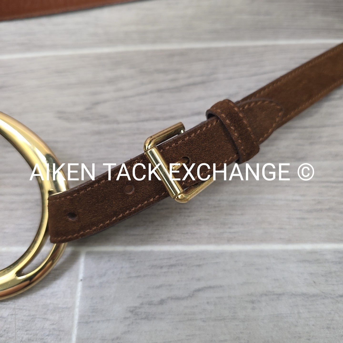 Ralph Lauren Tri-Strap Stirrup Waist Belt, Size Medium