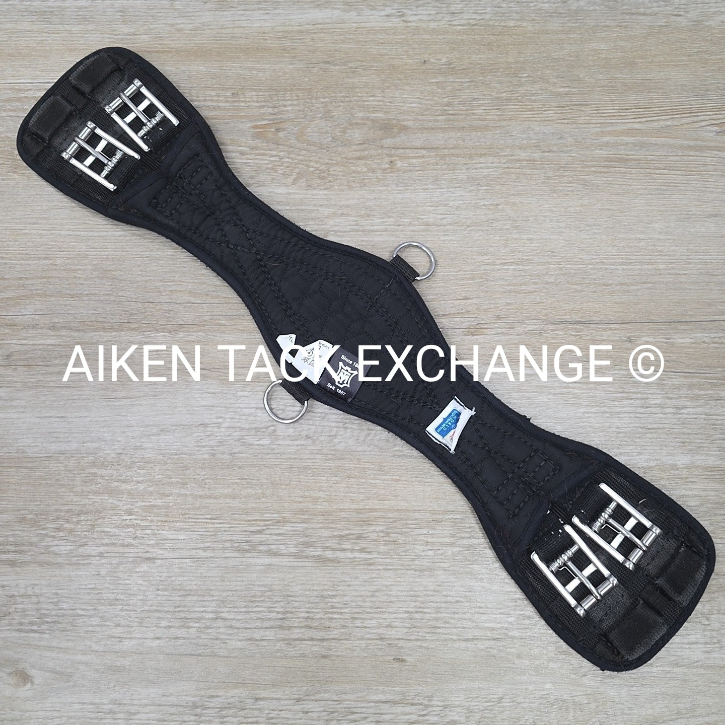 Mattes Contour Dressage Girth, No Sheepskin Cover, Black, 22"