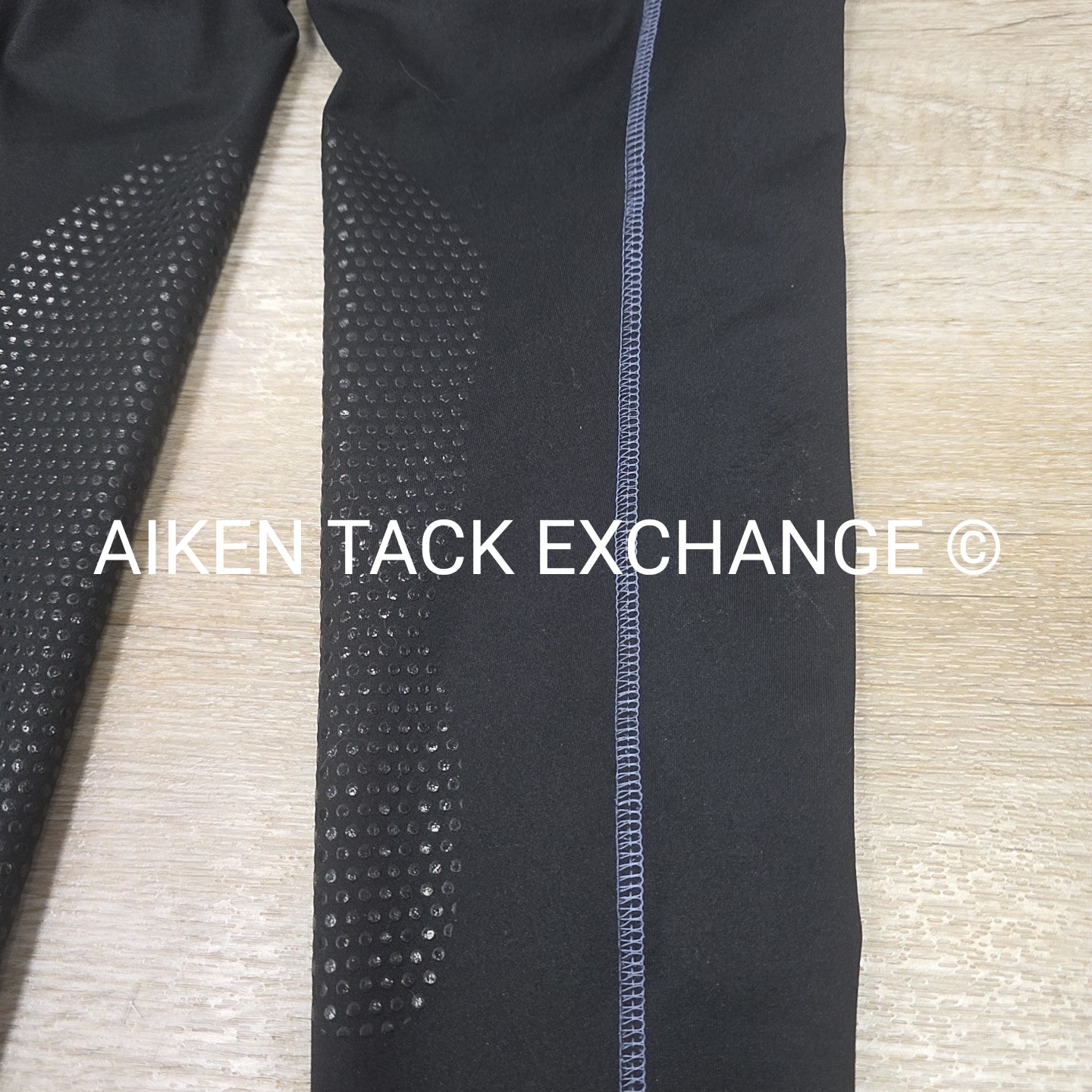Dover Saddlery Riding Sport Silicone Grip Knee Patch Tights, Size Large