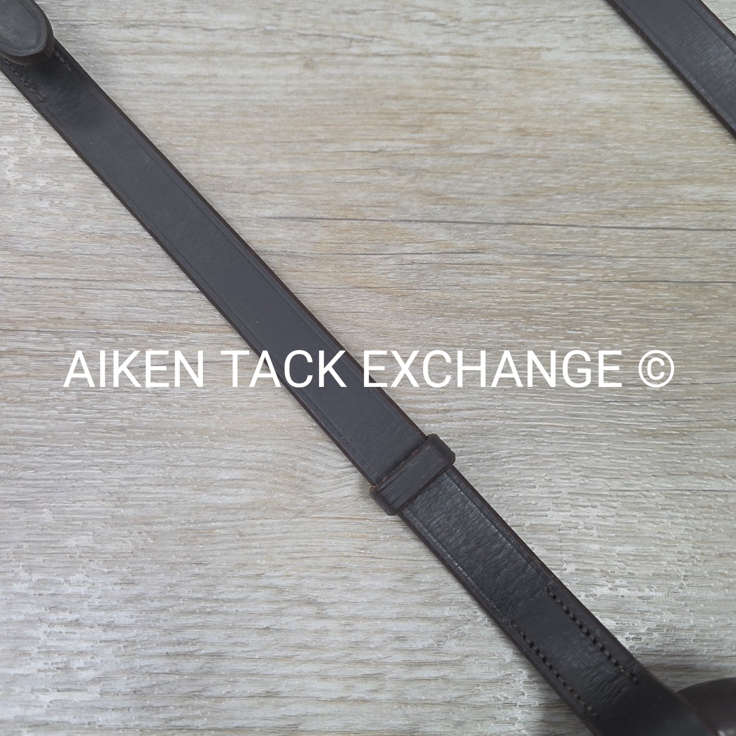 Rubber Donut Leather Side Reins, Brown