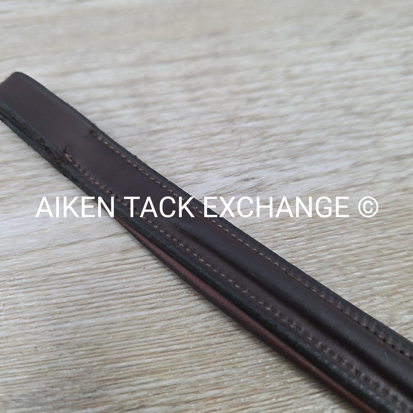 Padded Plain Raised Browband, Brown, 15"