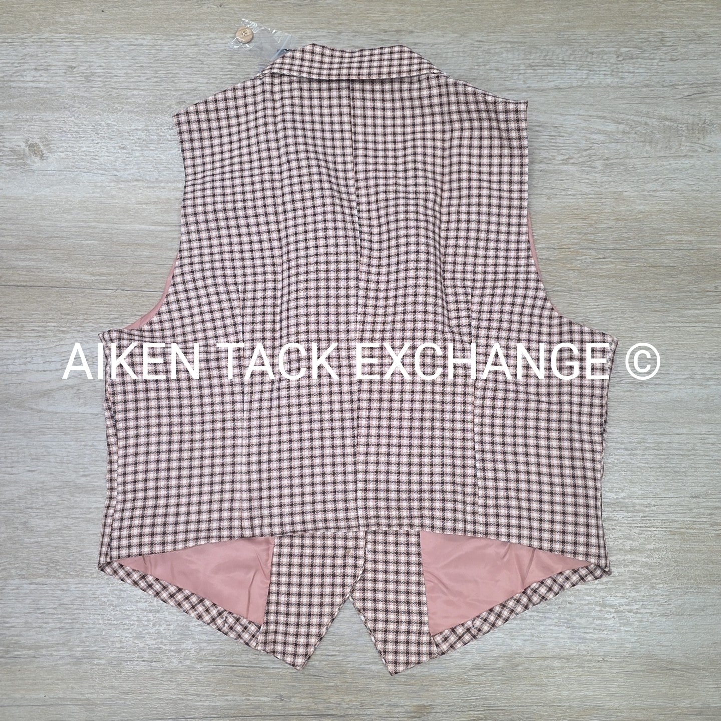 Allegra K Plaid Vest, Size Large