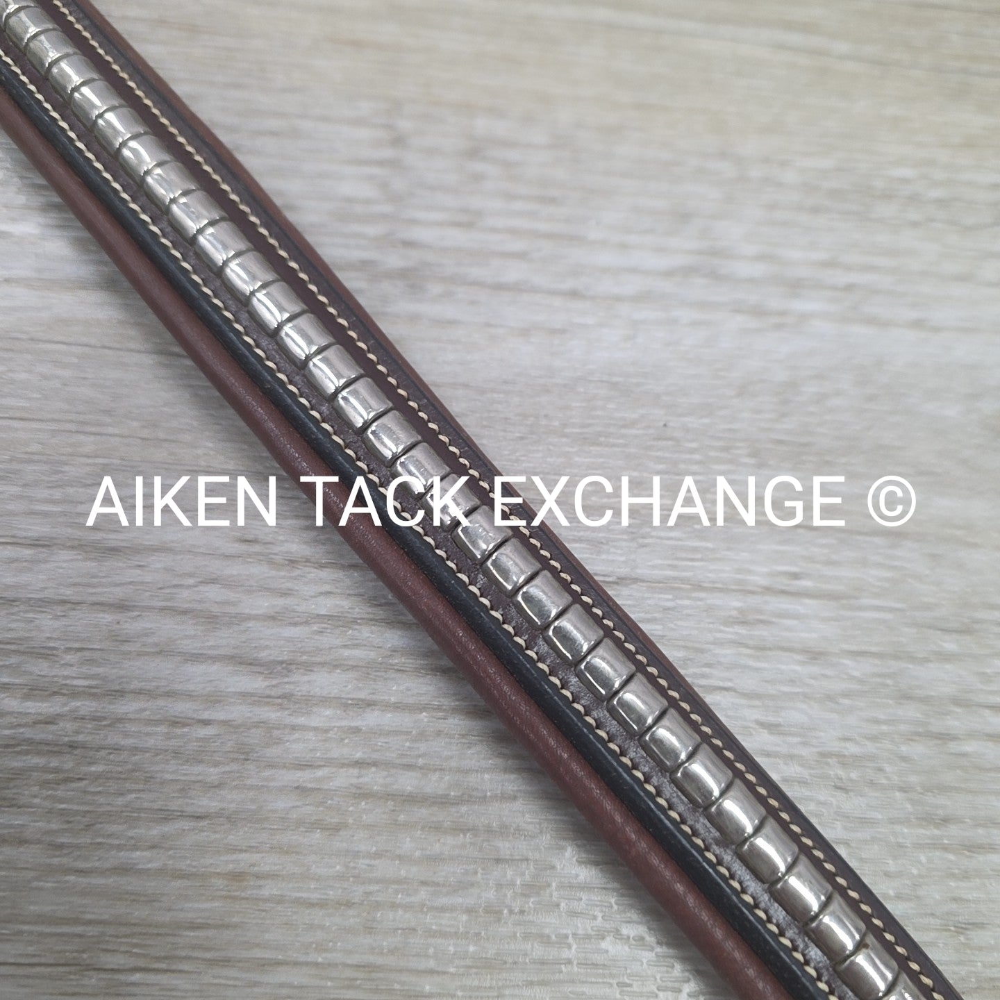 Padded Clincher Browband, Brown, 16"