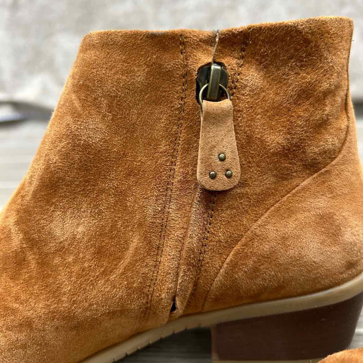 Hush Puppies Suede Ankle Boots, Size 8