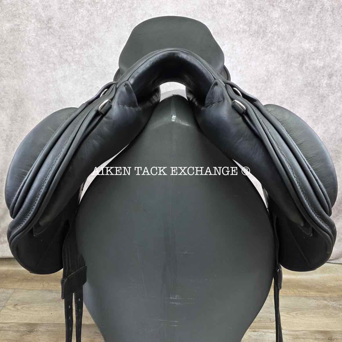 **On Trial** 2010 Schleese Eagle XC Monoflap Jump Saddle, 18" Seat, Adjustable AdapTree, Wool Flocked Panels