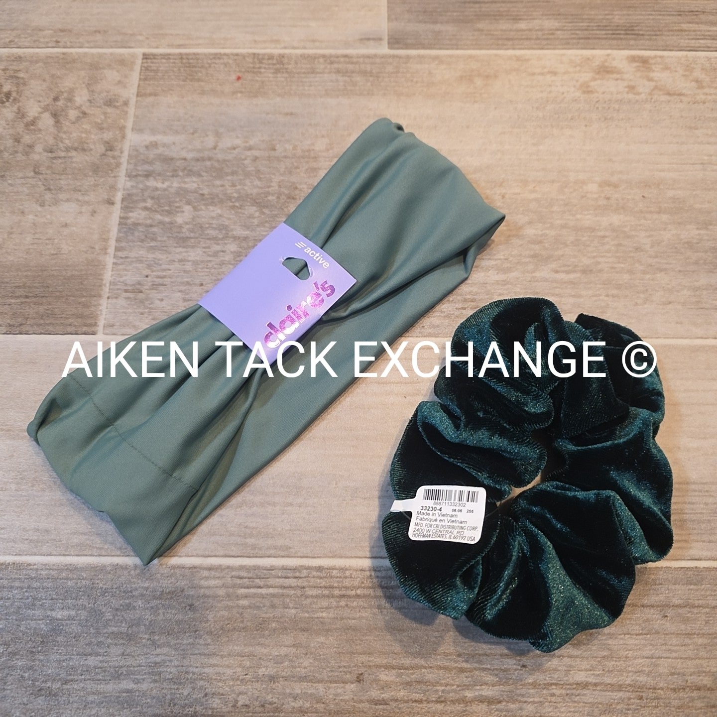 Claire's Hair Bundle - 1 Scrunchie, 1 Active Headband