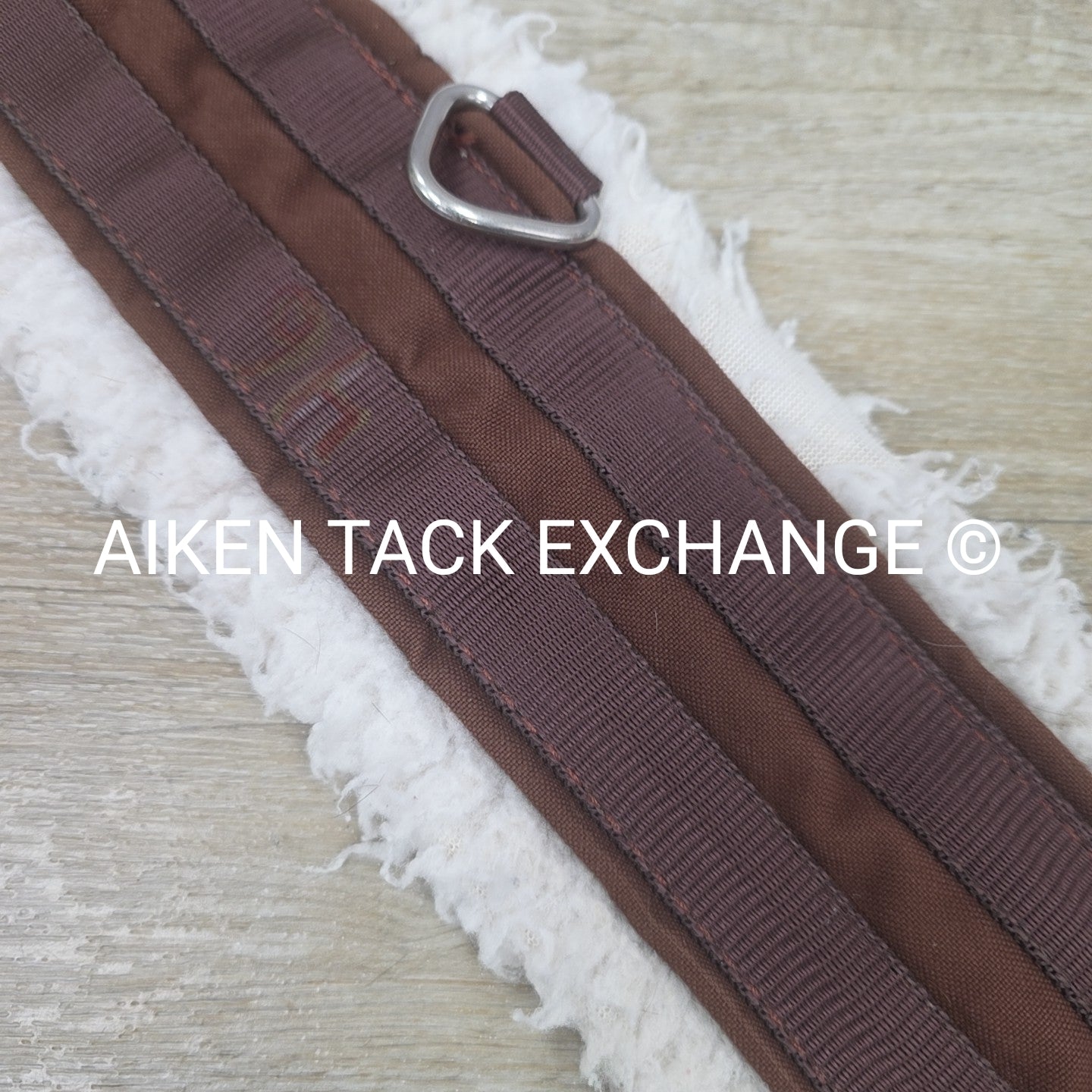 Lettia Fleece Lined CoolMax Girth with Double Elastic, Brown, 46"