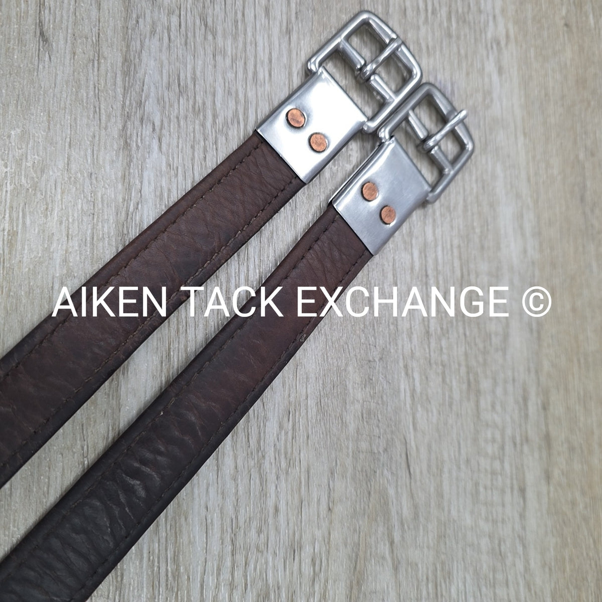 M. Toulouse Lined Stirrup Leathers, Brown, 54"