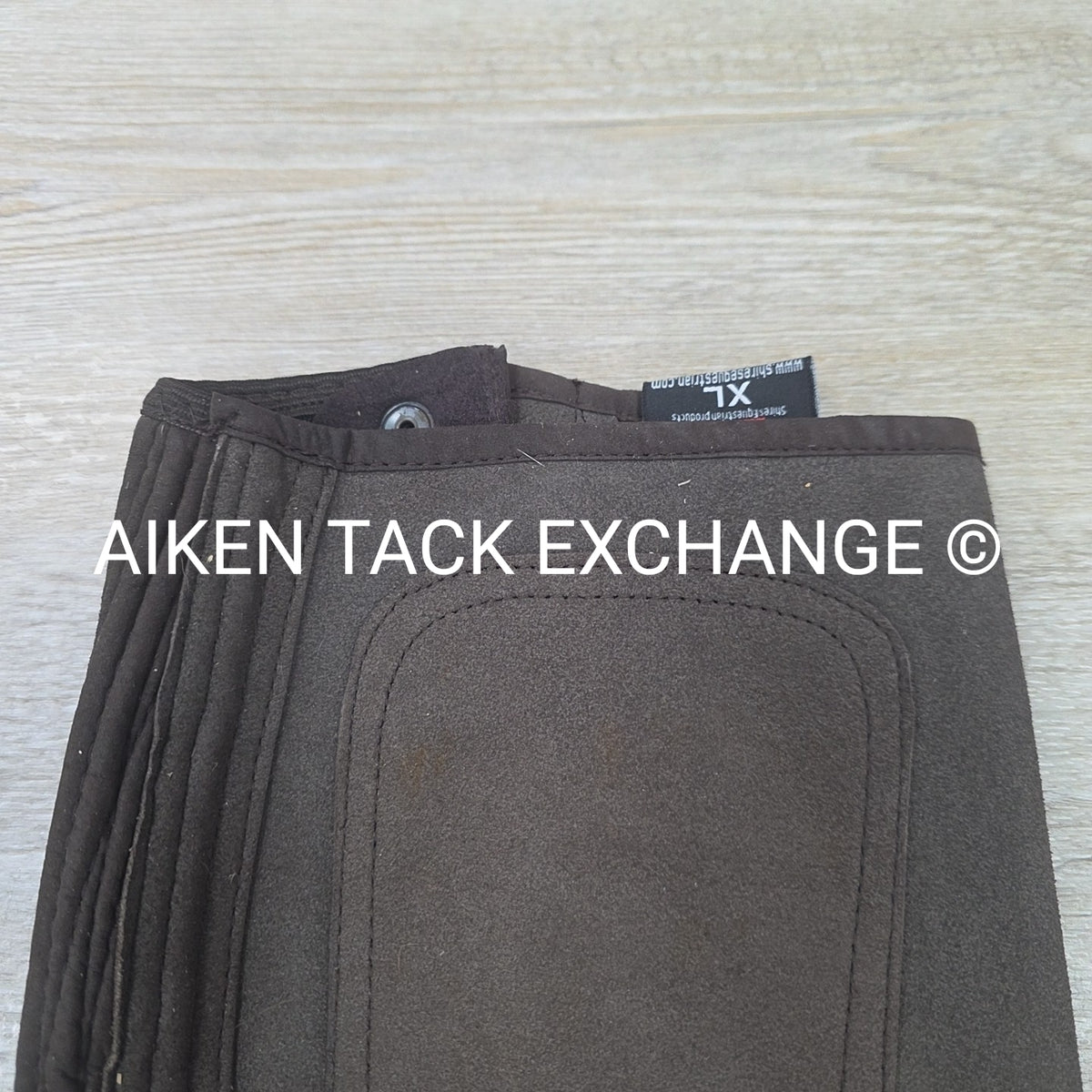Shires Suede Half Chaps, Brown, Size X-Large