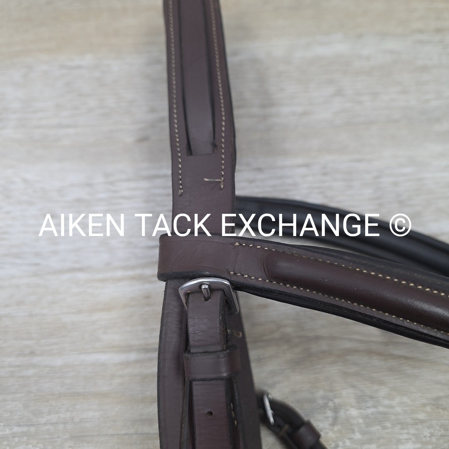 KL Select Black Oak Fancy Stitched Bridle with Matching Laced Reins, Brown, Over