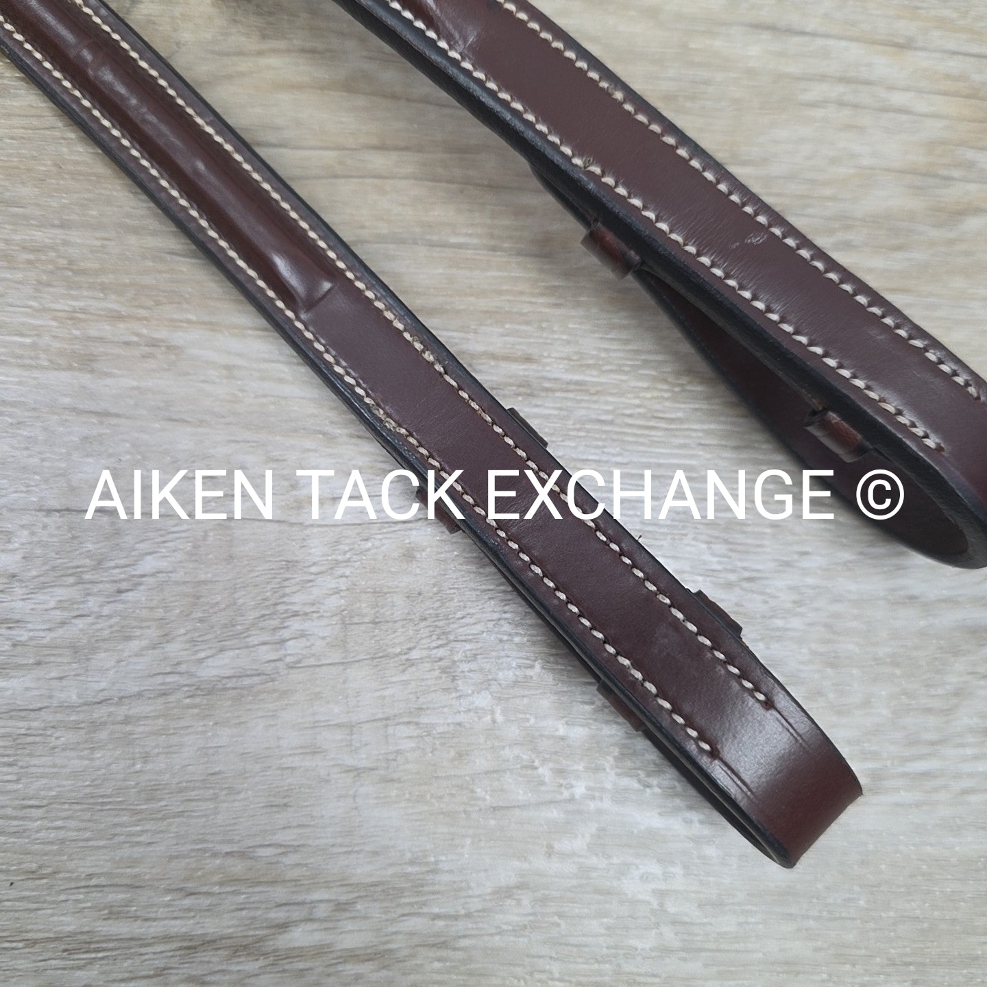 KL Select Square Raised Fancy Stitched Laced Reins, Brown, Size Full