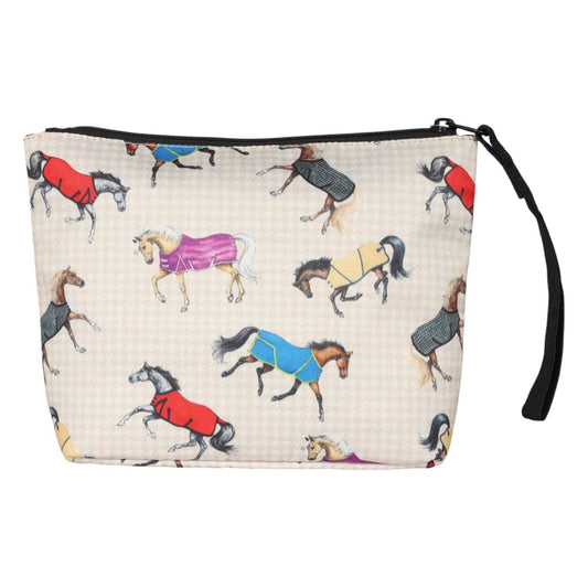 AWST Int'l Lila Horses in Blankets  Accessory Bag: Beige / STD