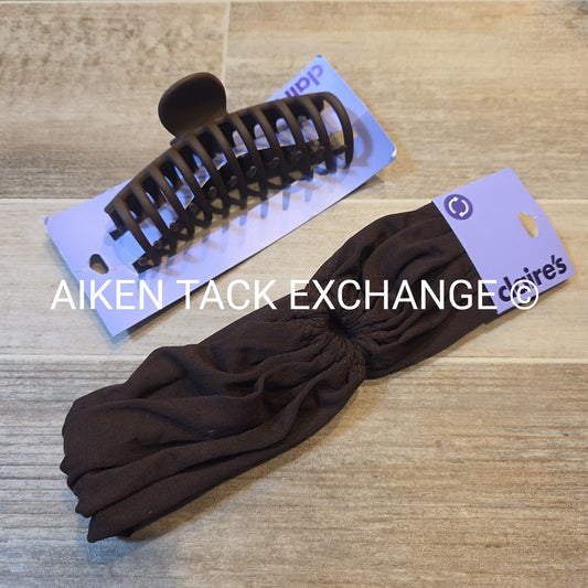 Claire's Hair Bundle - 1 Claw Clip, 1 Headband