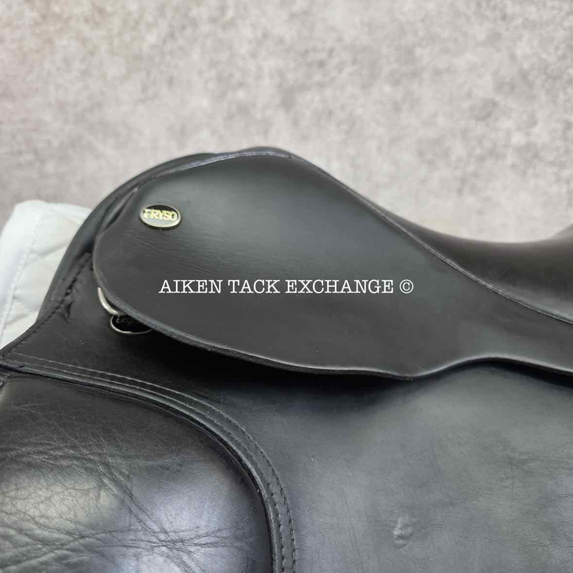 Fryso Legacy Dressage Saddle, 17.5" Seat, Wide Tree, Wool Flocked Panels