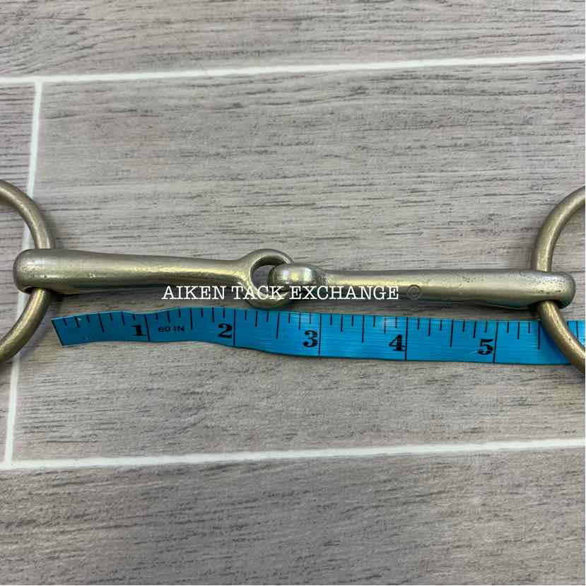 Herm Sprenger Single Joint Loose Ring Bradoon Bit 5.25"