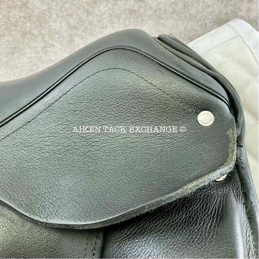 2017 Custom Saddlery Advantage Monoflap Dressage Saddle, 17.5" Seat, Adjustable Tree, Wool Flocked Panels