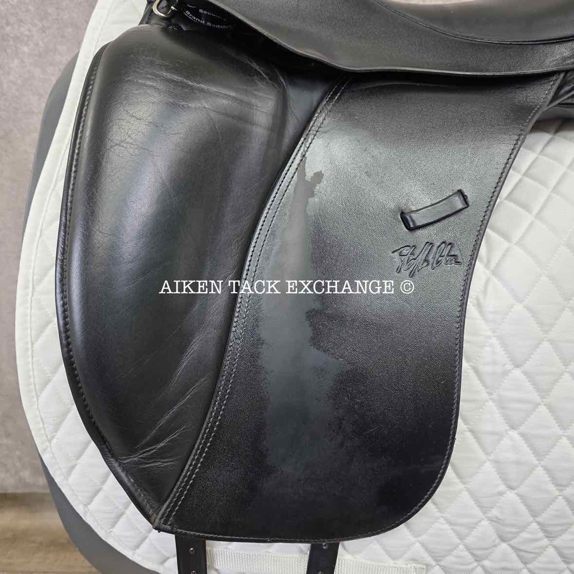 2018 Custom Saddlery Signature Steffen's Advantage Monoflap Dressage Saddle, 19" Seat, Adjustable Tree, Wool Flocked Panels