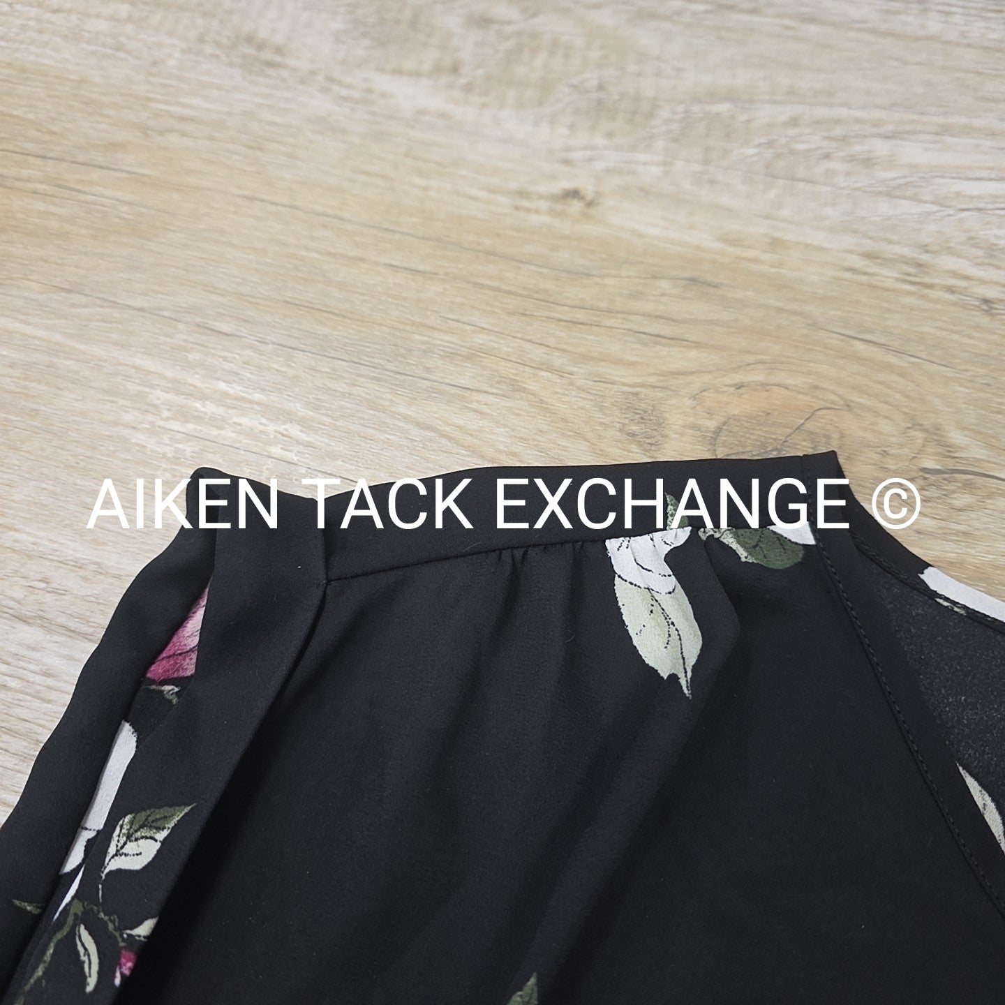 Pink Rose Vintage Short Sleeve Blouse, Women's Medium