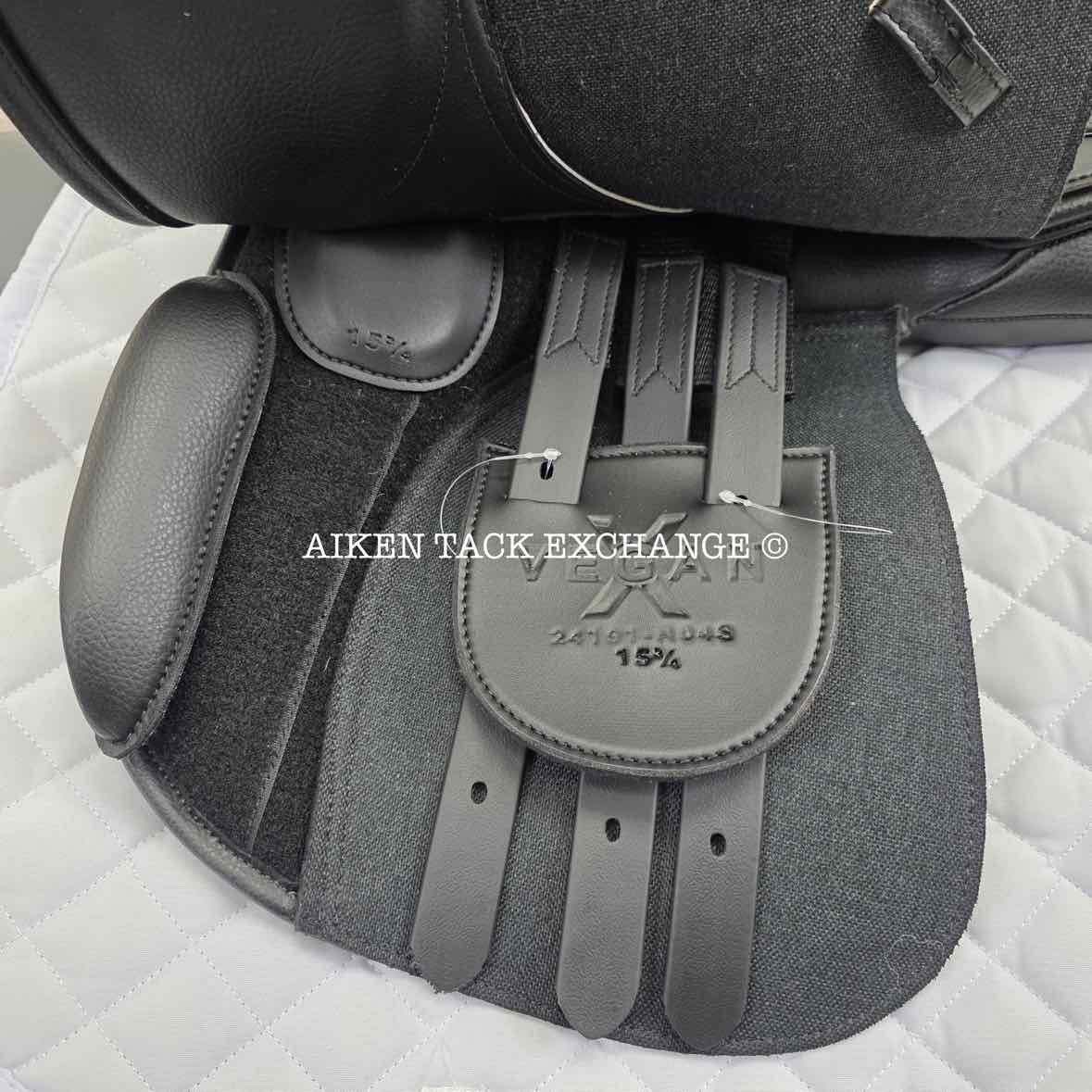 **SOLD** HDR - Henri de Rivel Vegan-X IGP All Purpose Saddle, 15.75" Seat, Adjustable Tree - Changeable Gullet, Wool Flocked Panels