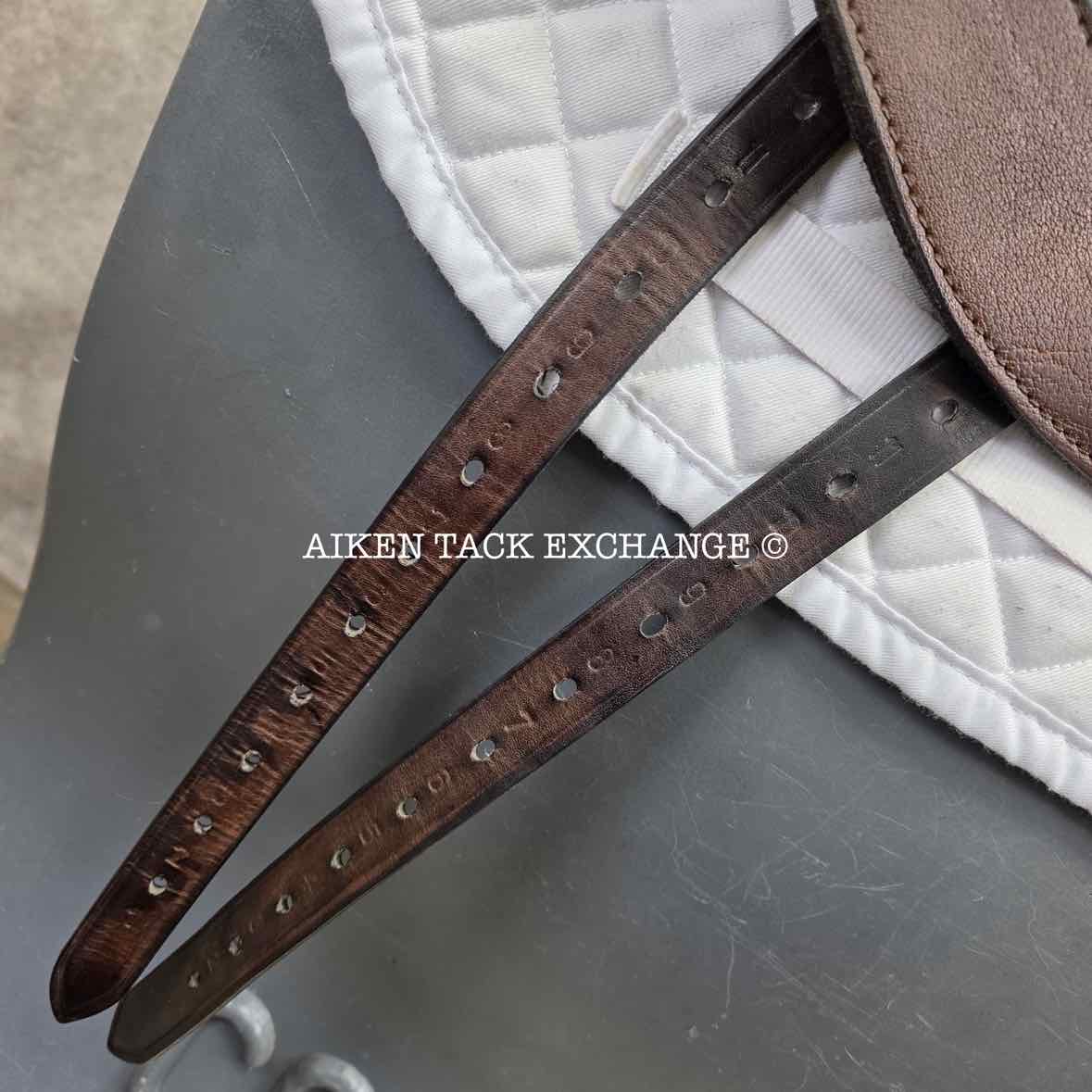 2019 Custom Saddlery Monte Carlo Monoflap Jump Saddle, 17.5" Seat, Adjustable Tree, Wool Flocked Panels