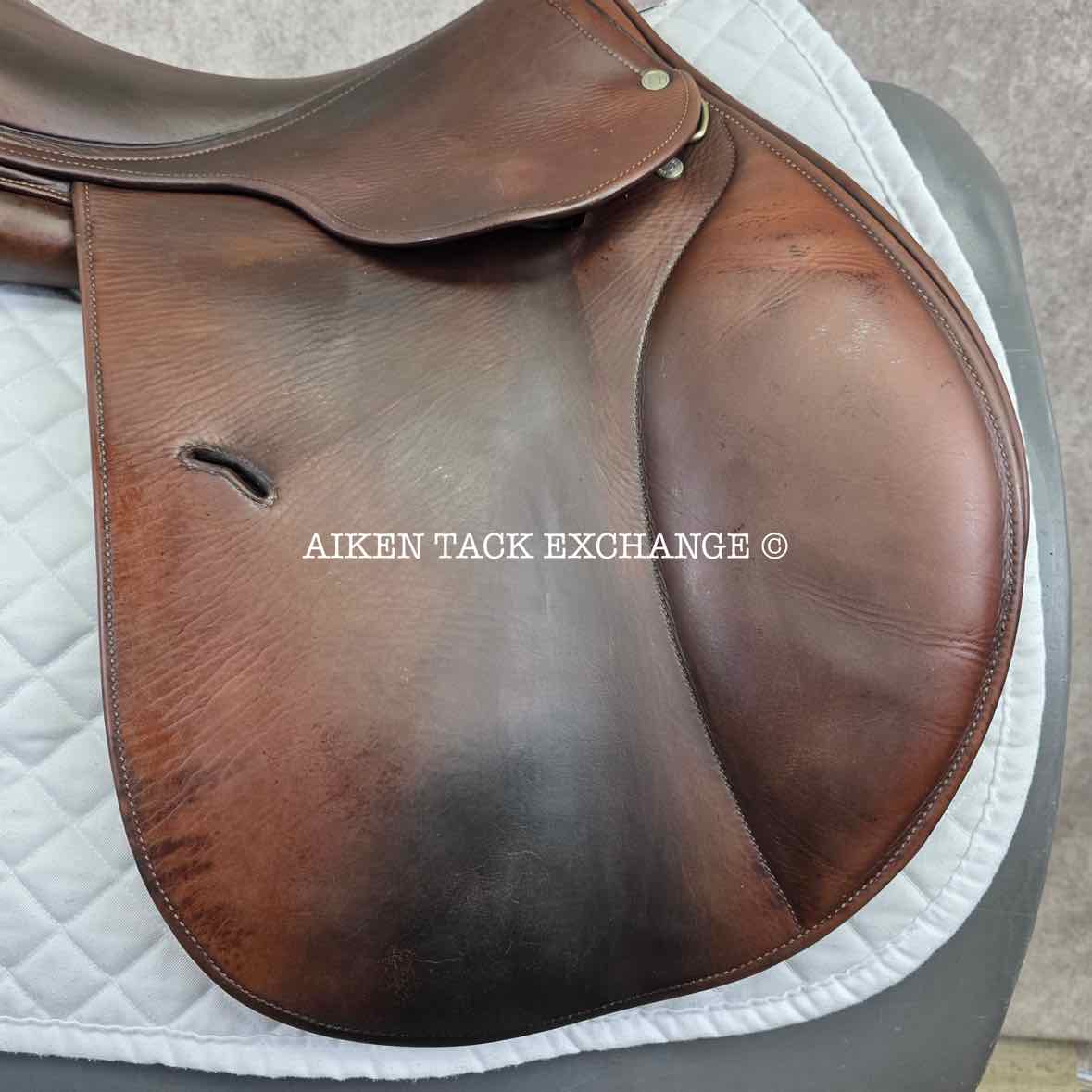 2005 Antares Close Contact Jump Saddle, 17.5" Seat - 3 Flap, Medium Wide Tree, Foam Panels, Full Buffalo Leather