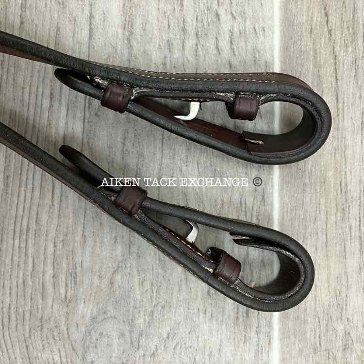 Crosby Plain Raised Bridle with Matching Laced Reins, Sized Cob