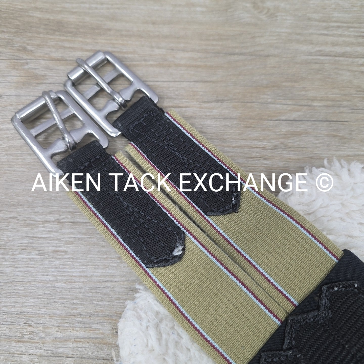 Fleece Girth with Double End Elastic, Black, 42"