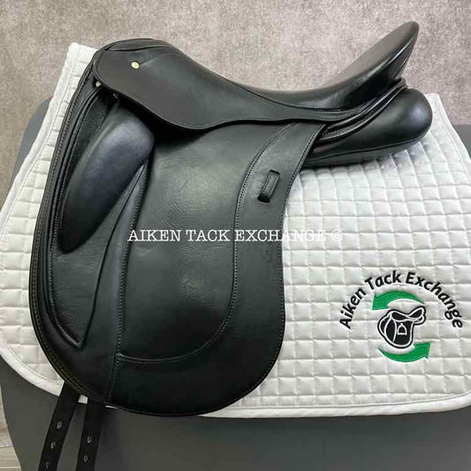 **SOLD** 2008 Schleese Connexion Monoflap Dressage Saddle, 18" Seat, Adjustable AdapTree, Wool Flocked Panels with Shoulder Relief
