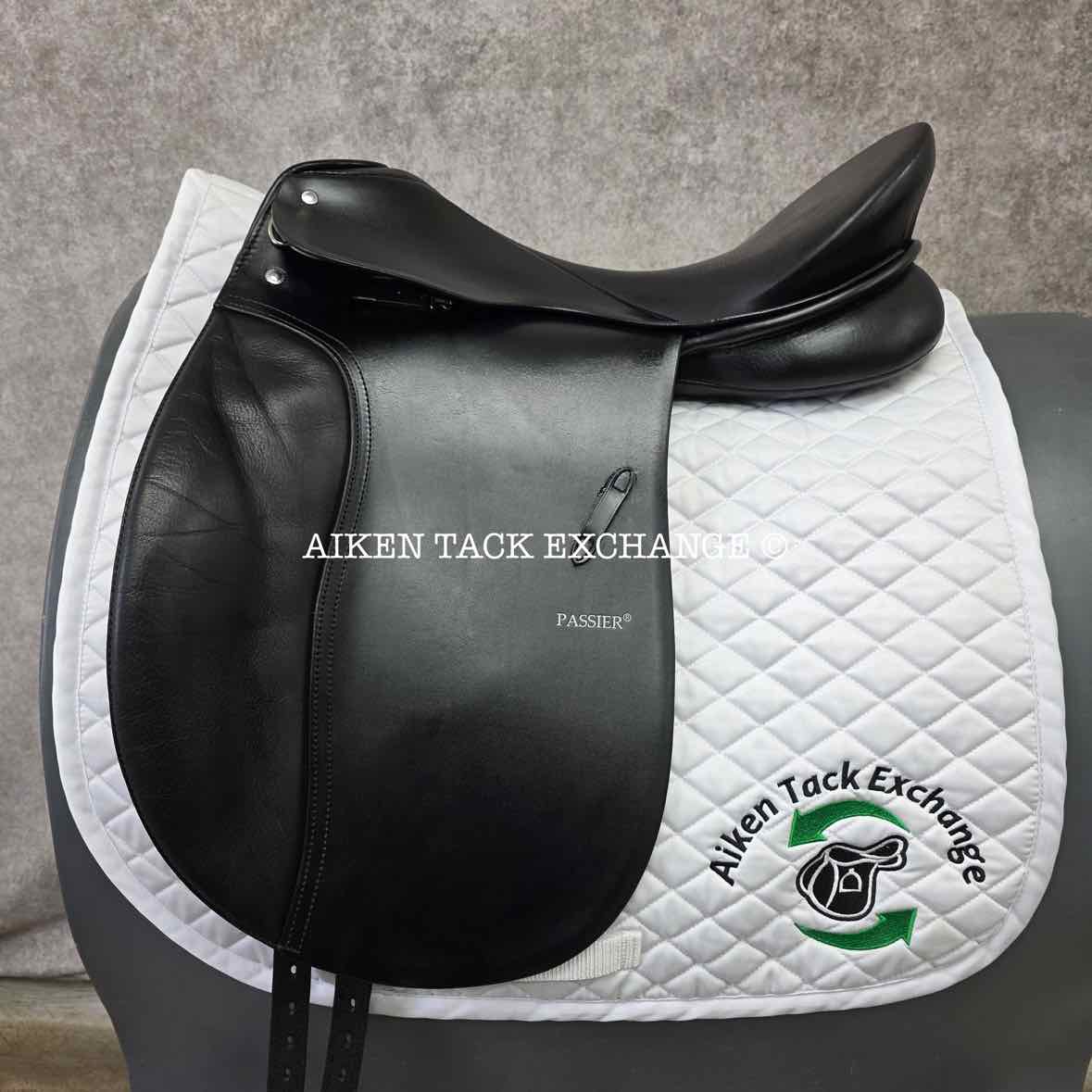 2006 Passier Corona Dressage Saddle, 18" Seat, Long Flap, Medium Wide Tree, Wool Flocked Panels