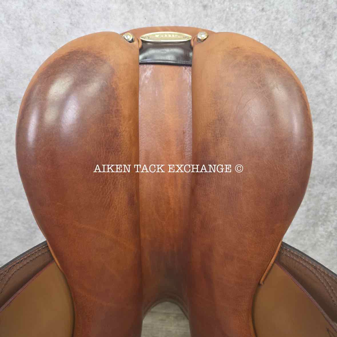 2012 Stubben Zaria Deluxe Jump Saddle, 17.5" Seat with Biomex, 30cm Tree - MW, Foam Panels