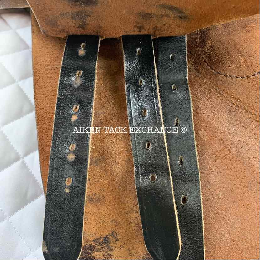 Bordeaux Saddlery Close Contact Jump Saddle, 16" Seat, Medium Tree, Wool Flocked Panels