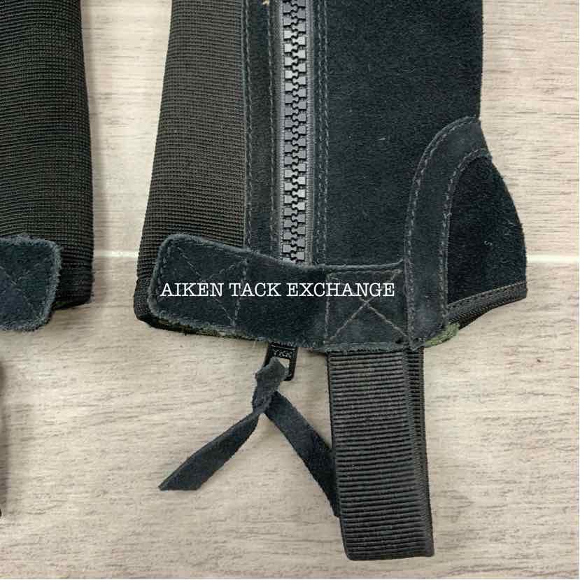 Ariat Suede Breeze Half Chaps, Black, Size Slim Tall