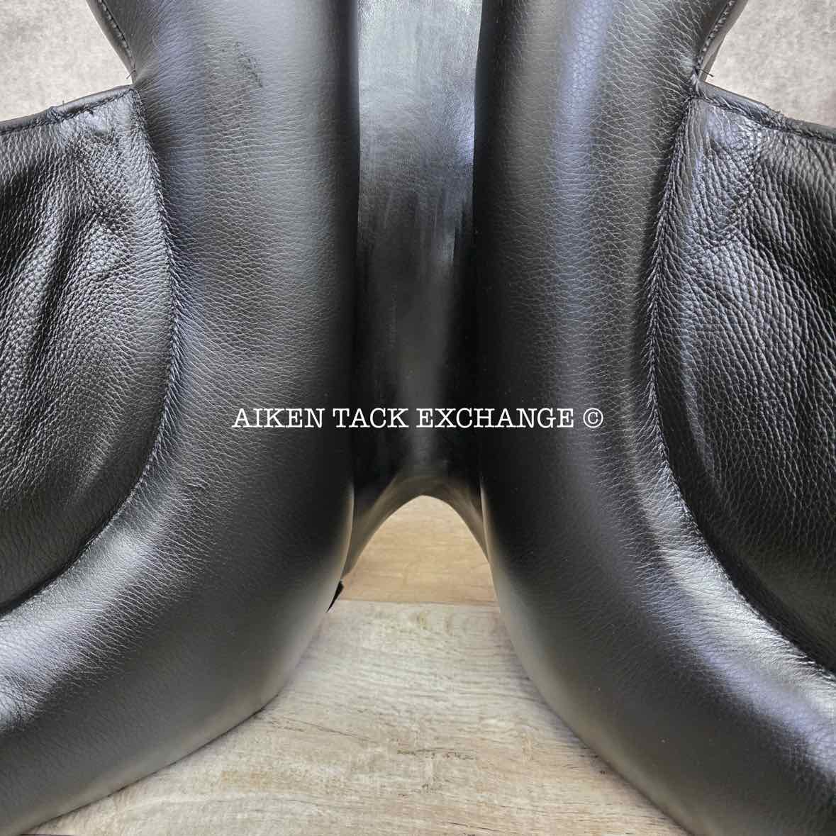 2023 Envy by Custom Saddlery Aurora Monoflap Dressage Saddle, 17.5" Seat, Adjustable Tree, Wool Flocked Panels