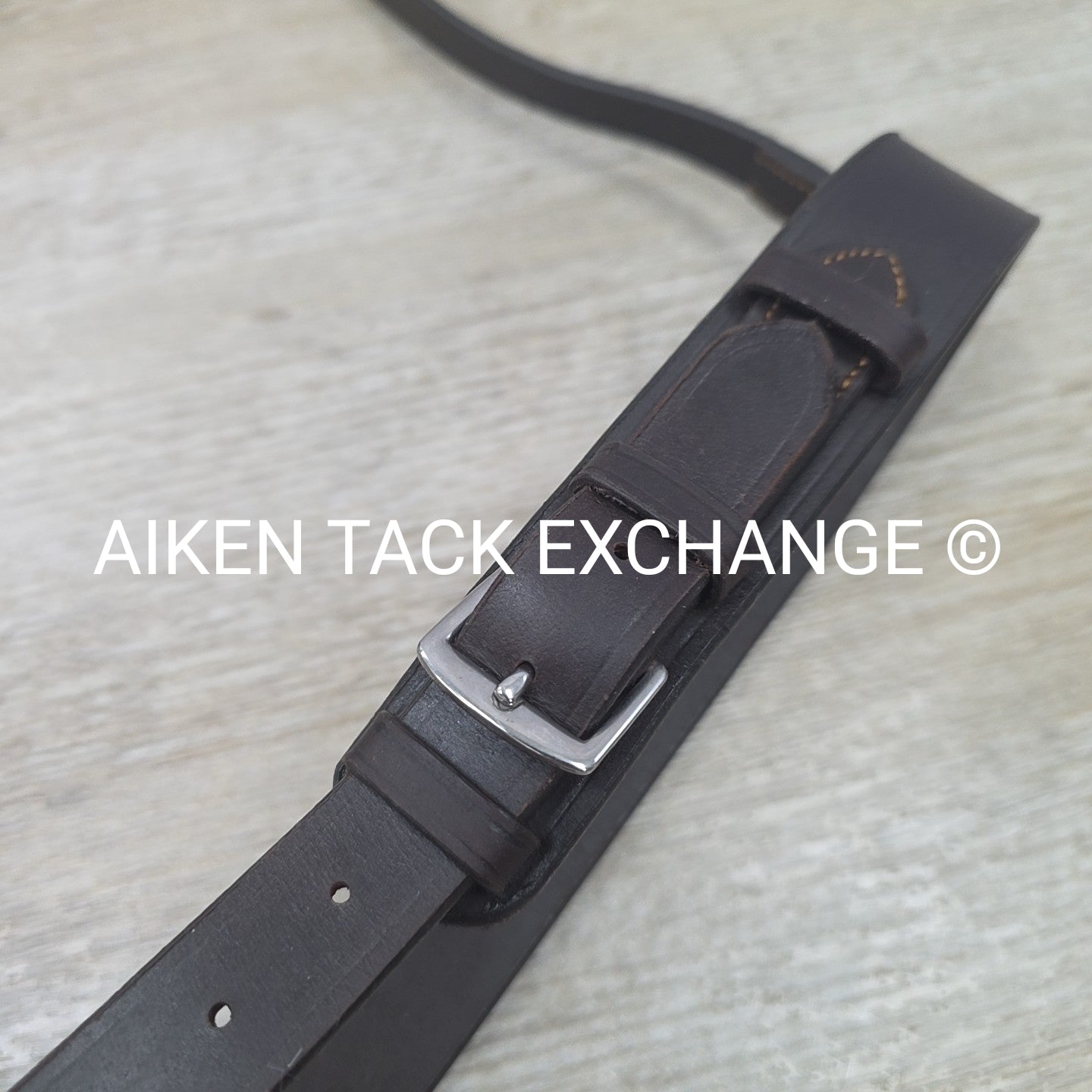 Bobby's English Tack Flat Hunt Noseband, Brown, Size Full