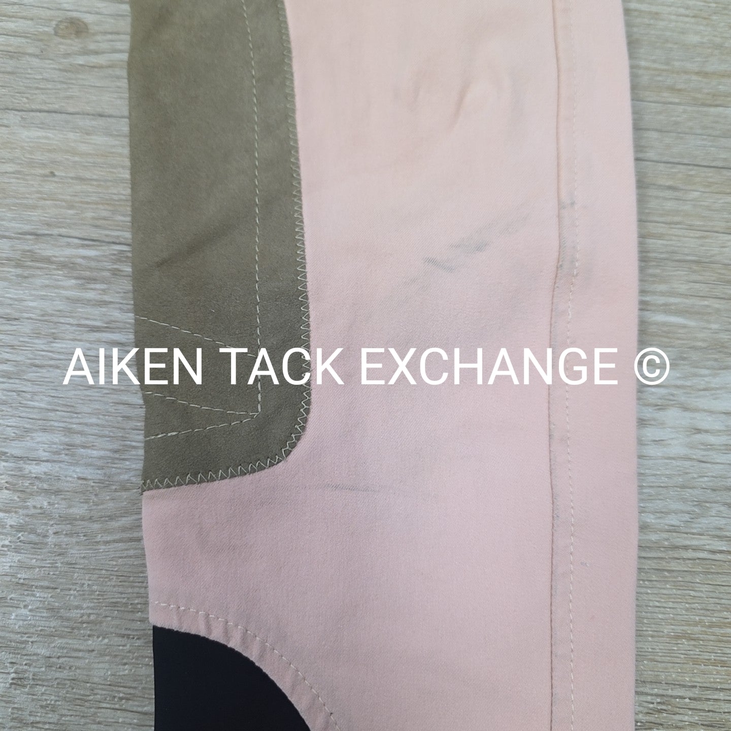 Tailored Sportsman Trophy Hunter Knee Patch Sock Bottom Breeches, Size 12