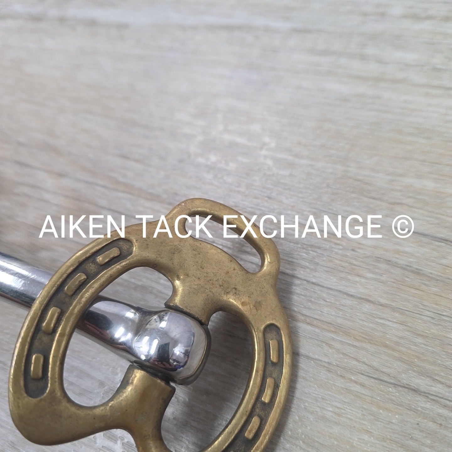 Mullen Mouth Horseshoe Stallion Bit 4.5"