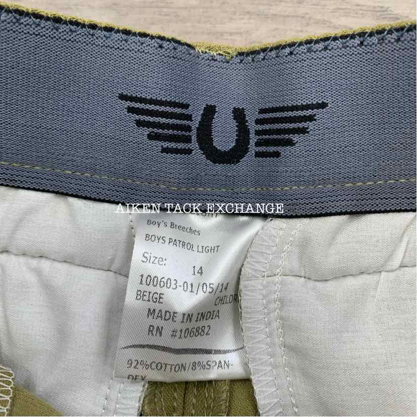 TuffRider Patrol Knee Patch Breeches, Size 14