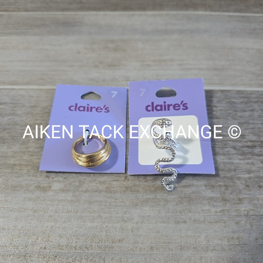 Claire's Rings (2) - Size 7